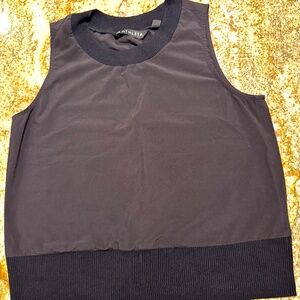Athleta - Black - Cropped - Sleeveless - Tank Shirt - Size - XXS